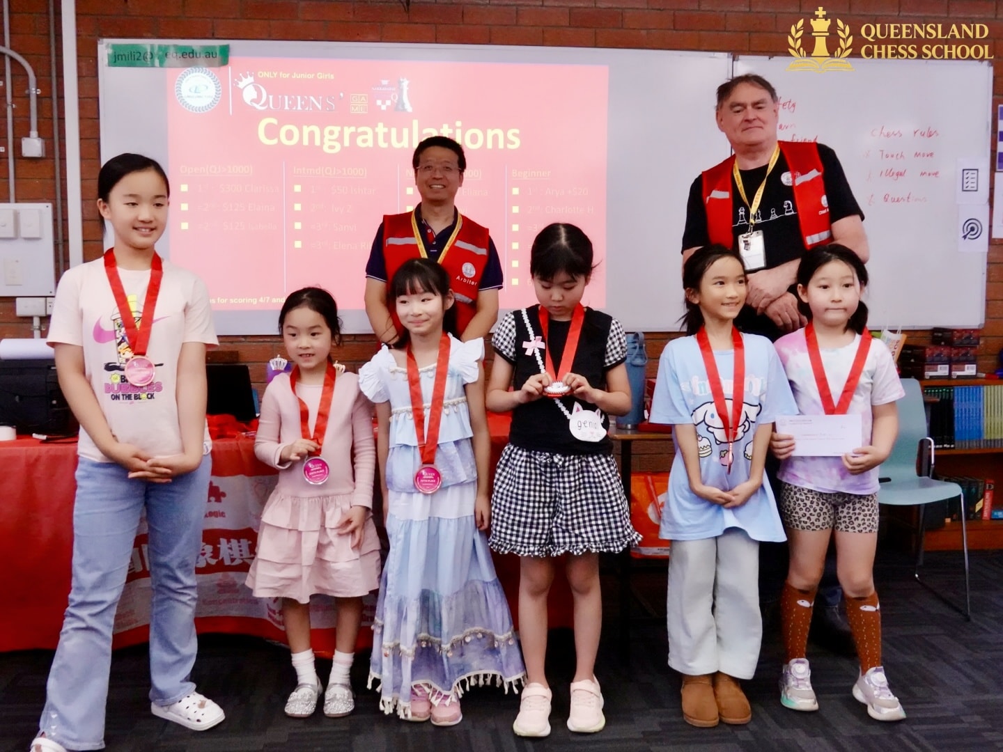 Queens Games 2026 beginner division winners