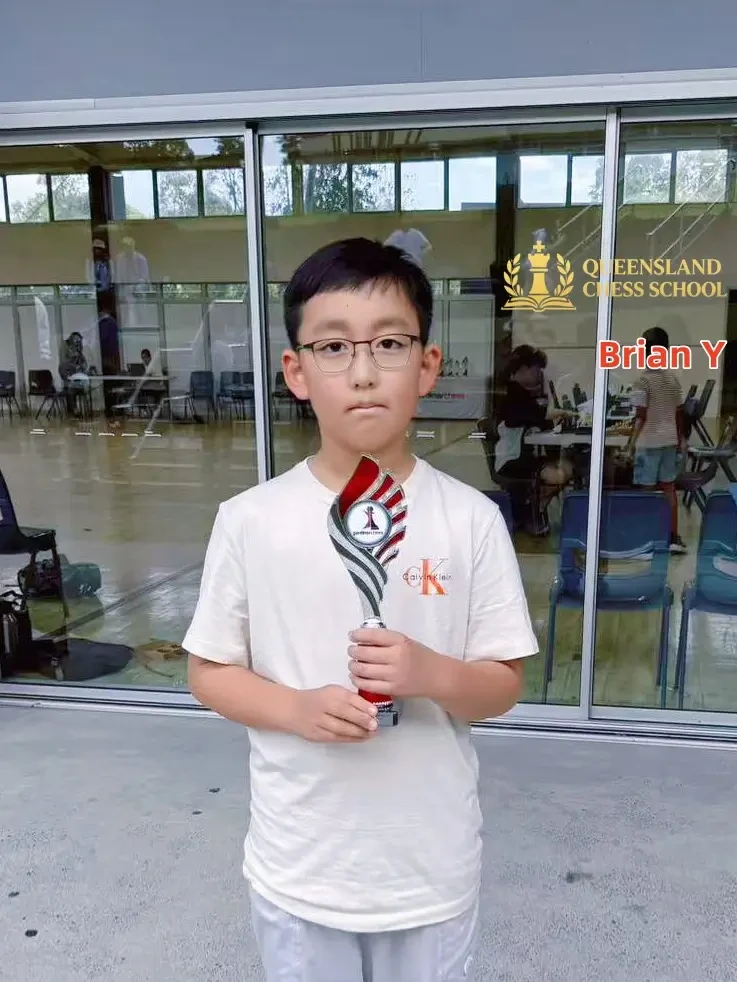 Brian Y โ U10 Champion at Gold Coast Junior Chess Championship